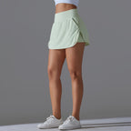 Womens Fitness Workout 75%Nylon 25%Spandex Skirts Y-7030 print logo 78