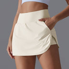 Womens Fitness Workout 75%Nylon 25%Spandex Skirts Y-7030 print logo 19