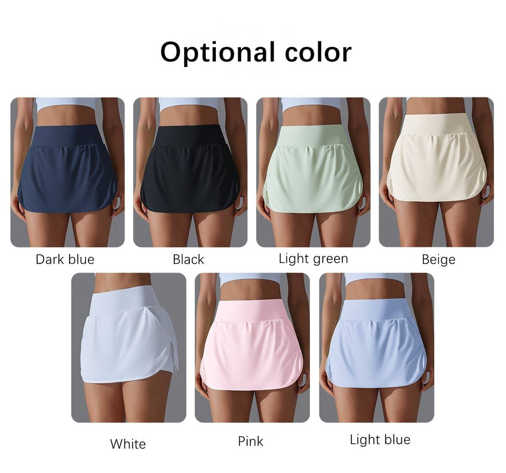 Womens Fitness Workout 75%Nylon 25%Spandex Skirts Y-7030 print logo 23