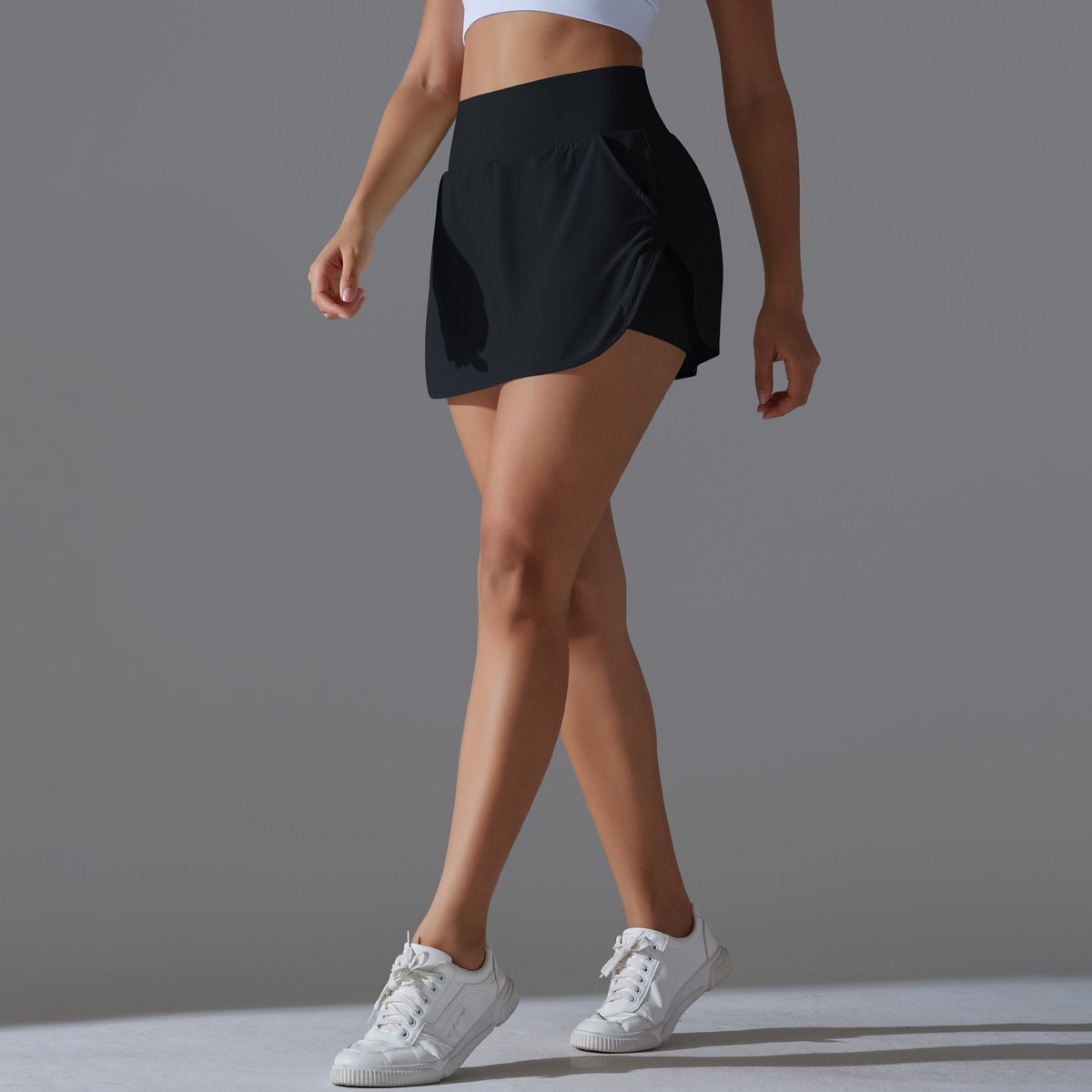 Womens Fitness Workout 75%Nylon 25%Spandex Skirts Y-7030 print logo 63