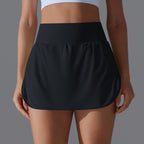 Womens Fitness Workout 75%Nylon 25%Spandex Skirts Y-7030 print logo 47