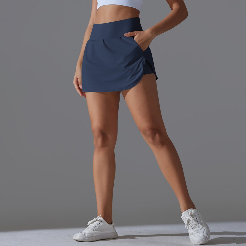 Womens Fitness Workout 75%Nylon 25%Spandex Skirts Y-7030 print logo 11