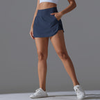 Womens Fitness Workout 75%Nylon 25%Spandex Skirts Y-7030 print logo 11