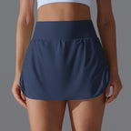 Womens Fitness Workout 75%Nylon 25%Spandex Skirts Y-7030 print logo 27
