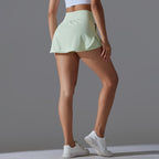 Womens Fitness Workout 75%Nylon 25%Spandex Skirts Y-7030 print logo 79
