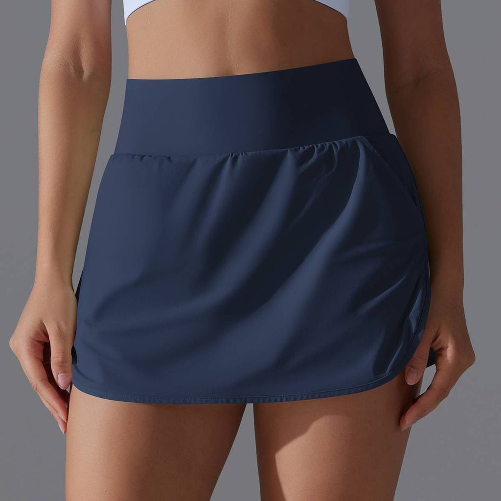 Womens Fitness Workout 75%Nylon 25%Spandex Skirts Y-7030 print logo 31