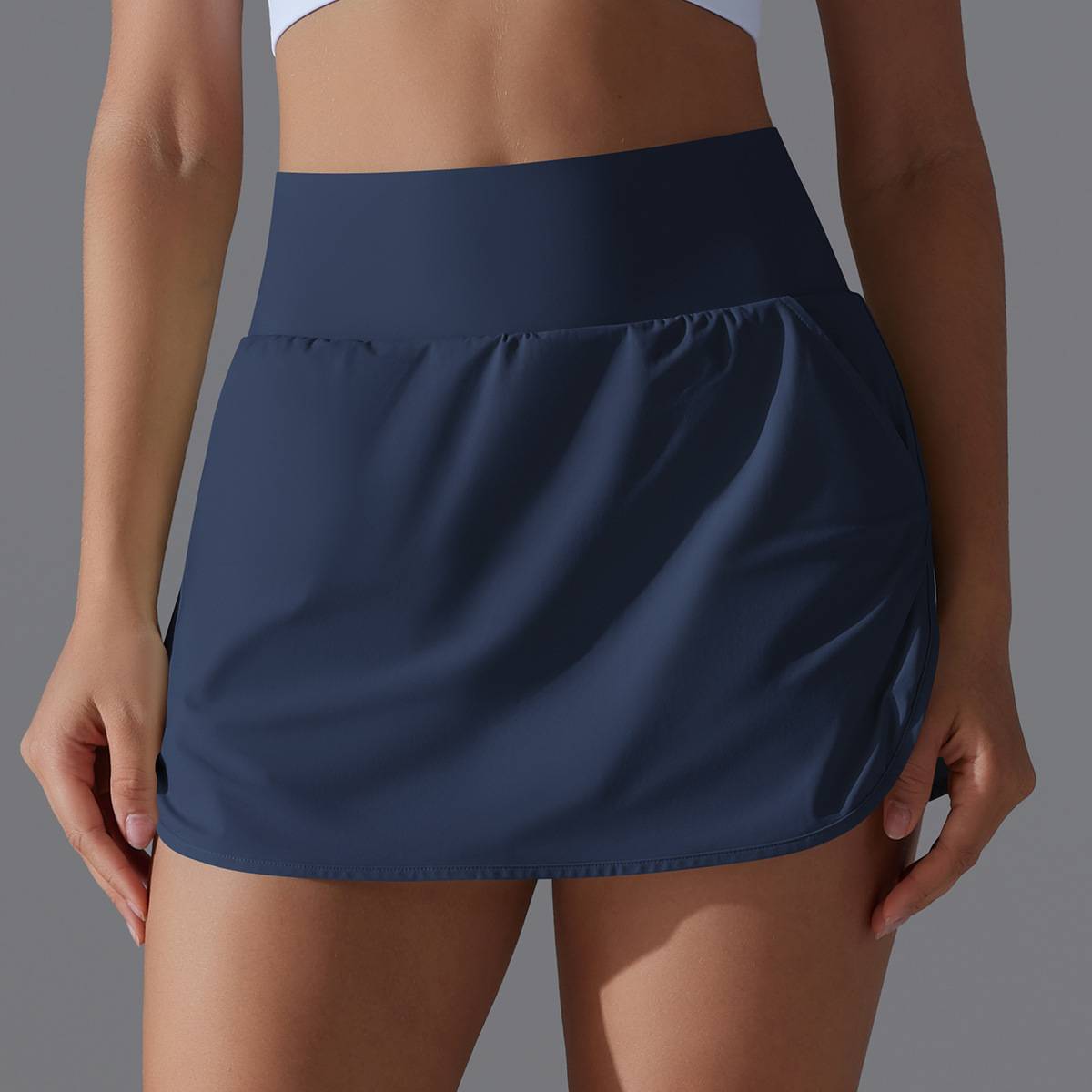 Womens Fitness Workout 75%Nylon 25%Spandex Skirts Y-7030 print logo 31