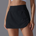 Womens Fitness Workout 75%Nylon 25%Spandex Skirts Y-7030 print logo 52