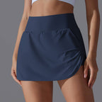 Womens Fitness Workout 75%Nylon 25%Spandex Skirts Y-7030 print logo 32