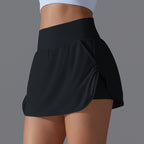Womens Fitness Workout 75%Nylon 25%Spandex Skirts Y-7030 print logo 48