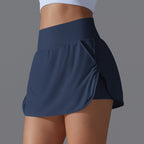 Womens Fitness Workout 75%Nylon 25%Spandex Skirts Y-7030 print logo 28