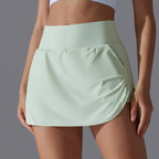 Womens Fitness Workout 75%Nylon 25%Spandex Skirts Y-7030 print logo 92