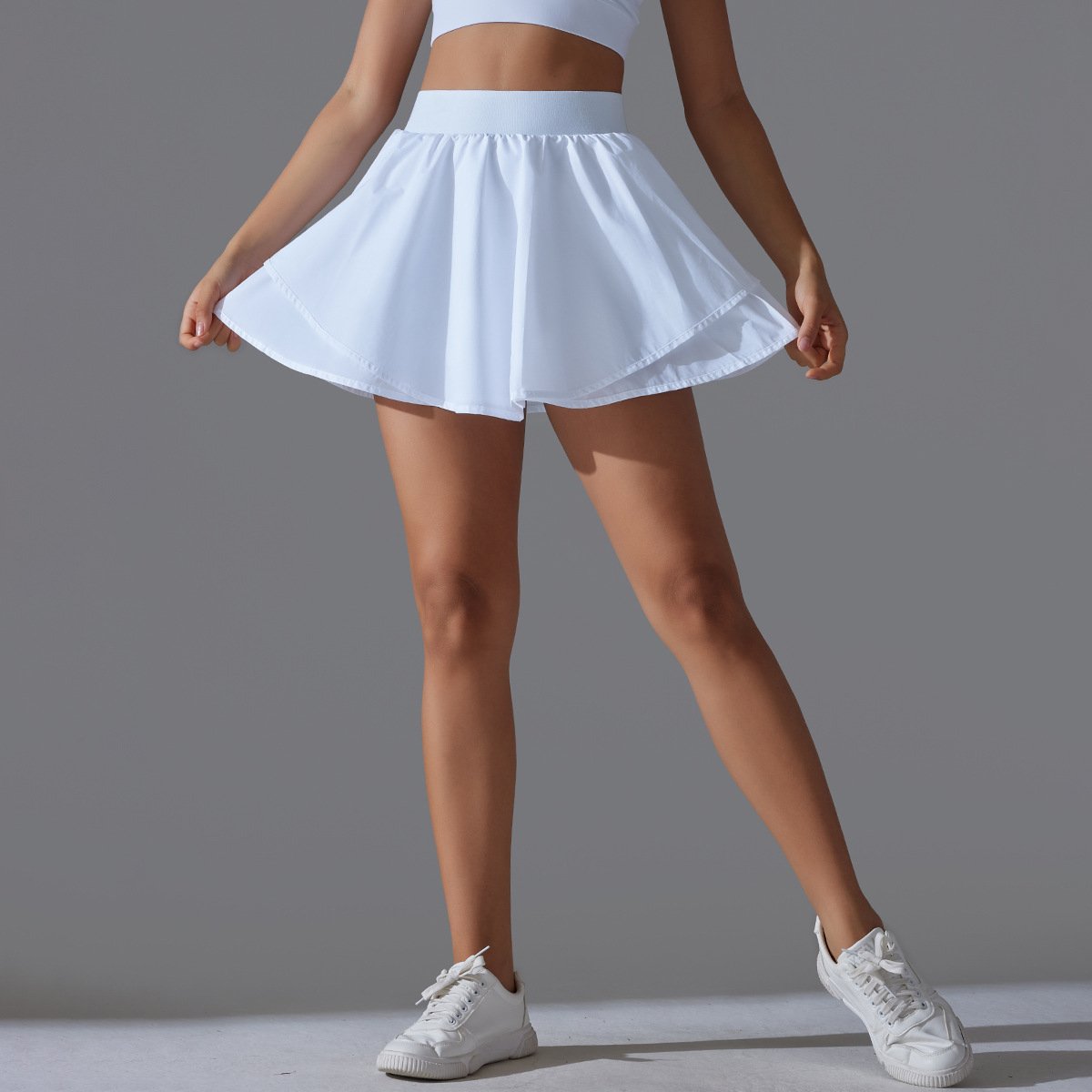 Womens Casual Tennis 93%Nylon 7%Spandex Skirts Y-7034 print logo 29