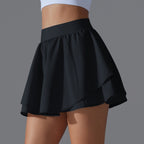 Womens Casual Tennis 93%Nylon 7%Spandex Skirts Y-7034 print logo 45