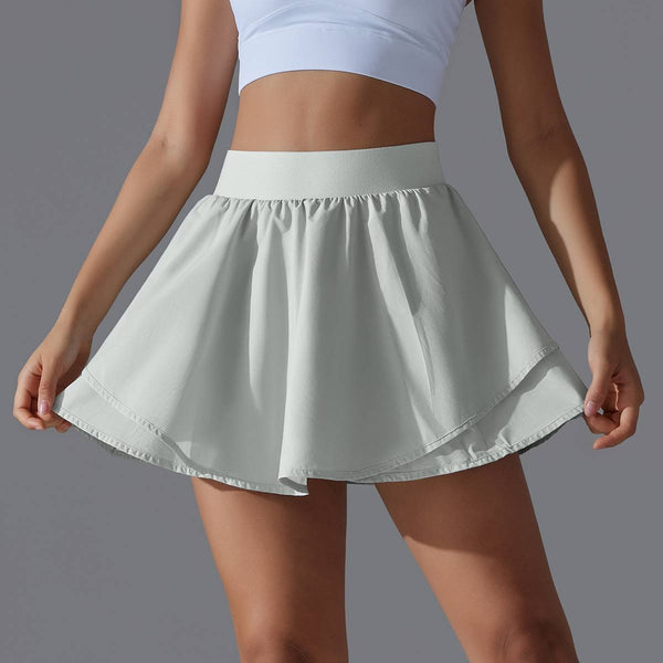 Womens Casual Tennis 93%Nylon 7%Spandex Skirts Y-7034 print logo 1
