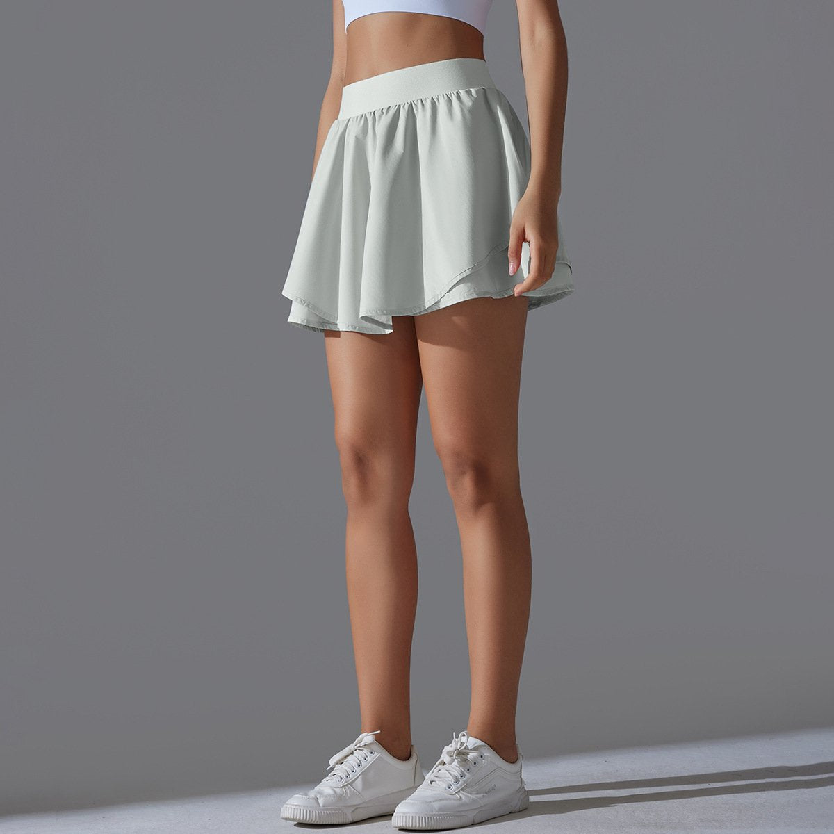 Womens Casual Tennis 93%Nylon 7%Spandex Skirts Y-7034 print logo 61