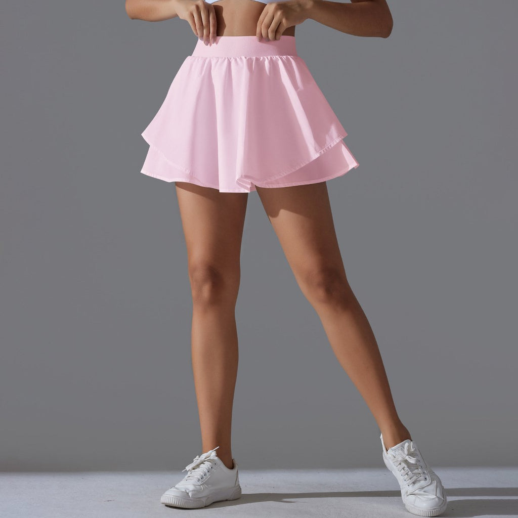 Womens Casual Tennis 93%Nylon 7%Spandex Skirts Y-7034 print logo 57