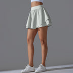 Womens Casual Tennis 93%Nylon 7%Spandex Skirts Y-7034 print logo 65