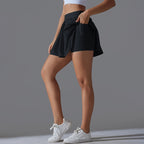 Womens Casual Tennis 93%Nylon 7%Spandex Skirts Y-7034 print logo 30