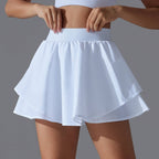 Womens Casual Tennis 93%Nylon 7%Spandex Skirts Y-7034 print logo 22