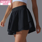 Womens Casual Tennis 93%Nylon 7%Spandex Skirts Y-7034 print logo 18