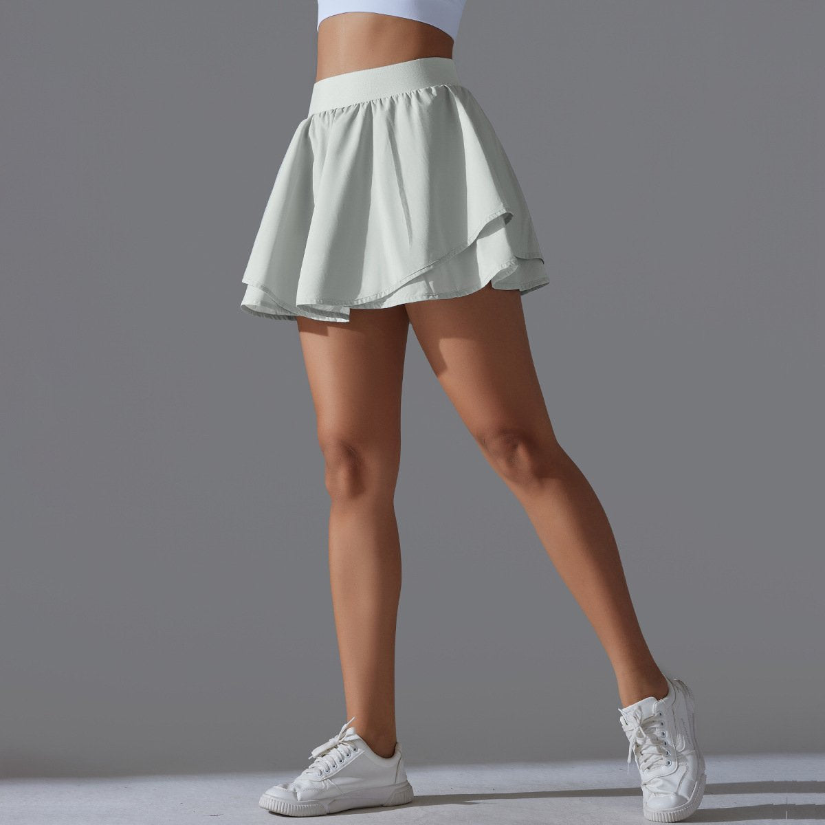 Womens Casual Tennis 93%Nylon 7%Spandex Skirts Y-7034 print logo 66