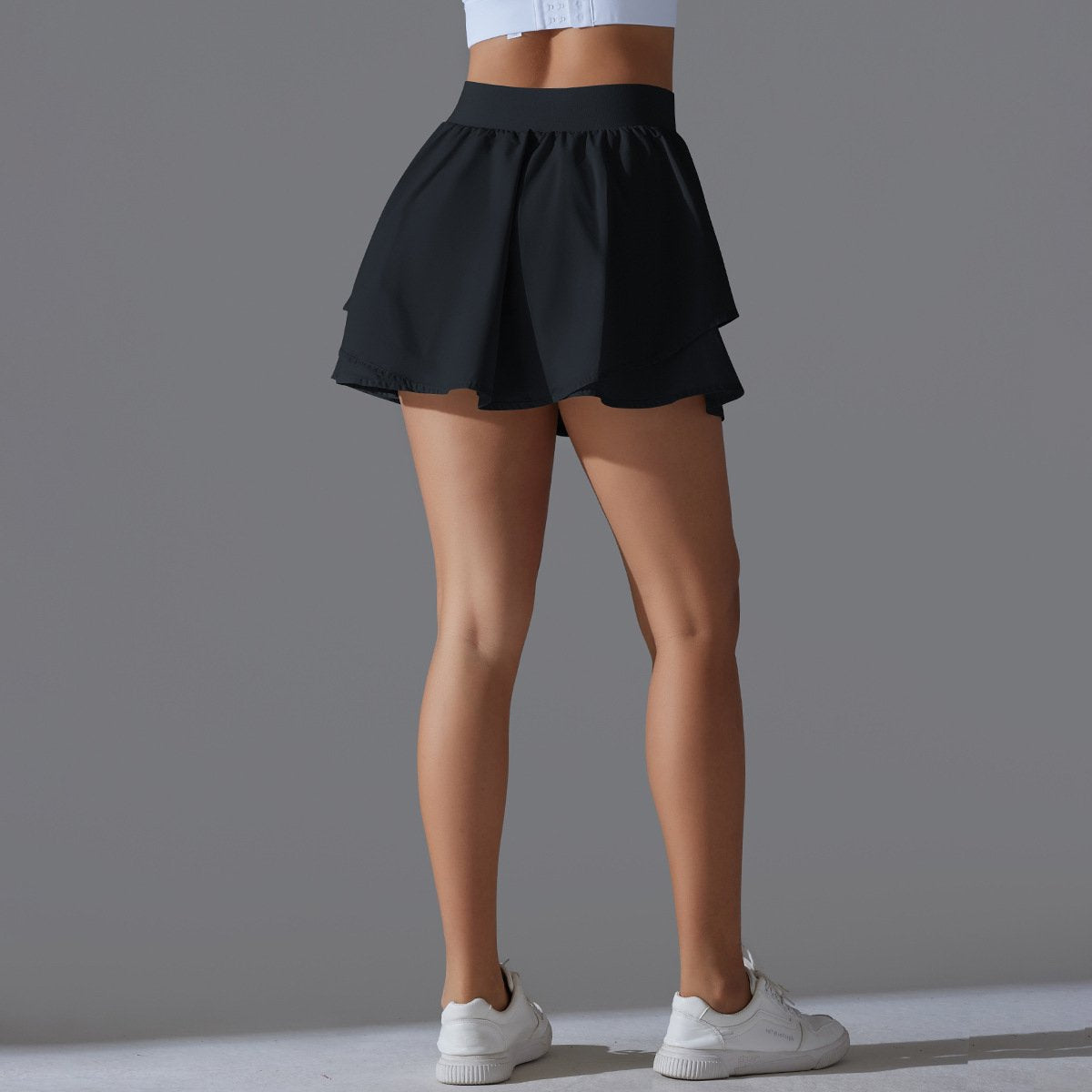 Womens Casual Tennis 93%Nylon 7%Spandex Skirts Y-7034 print logo 38