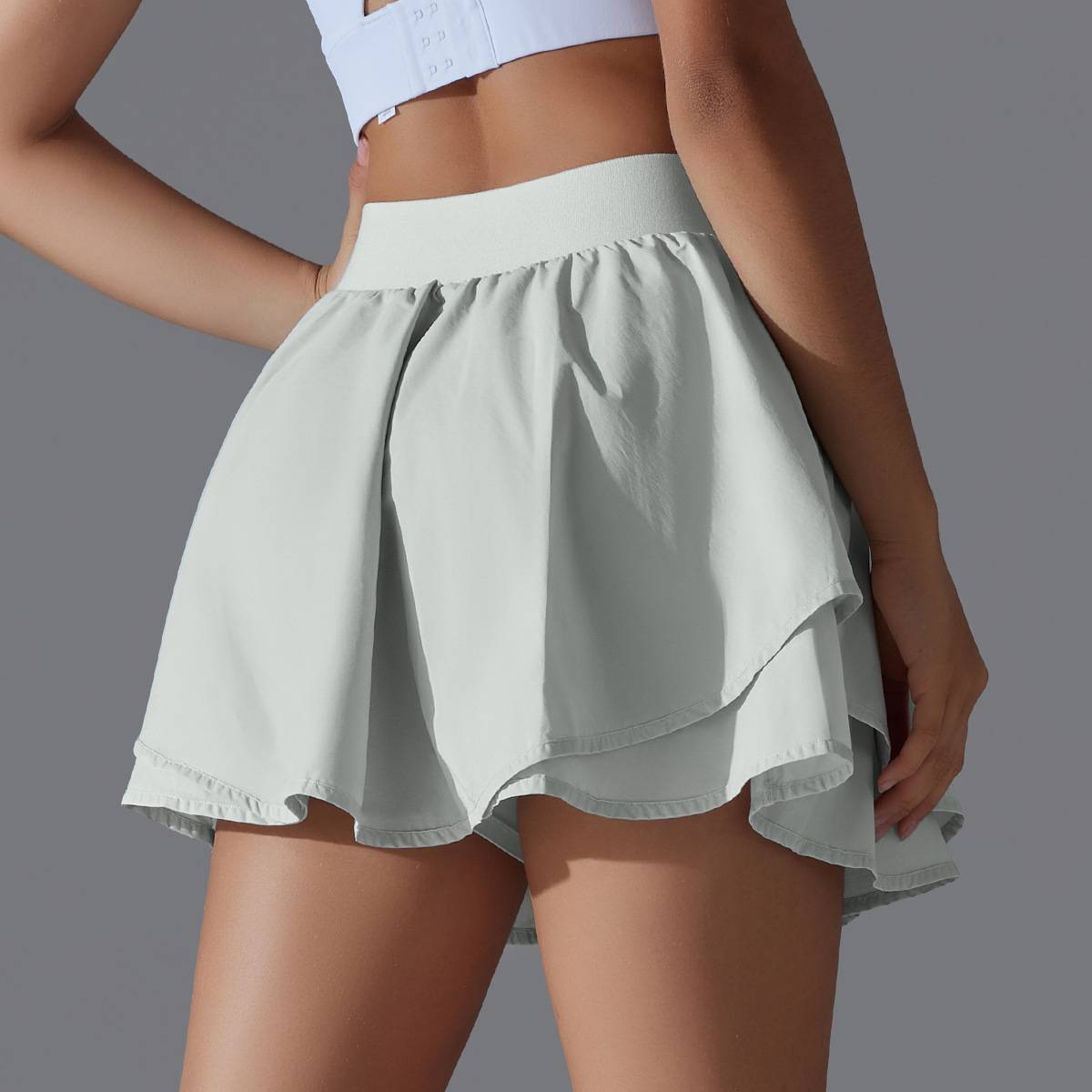 Womens Casual Tennis 93%Nylon 7%Spandex Skirts Y-7034 print logo 71