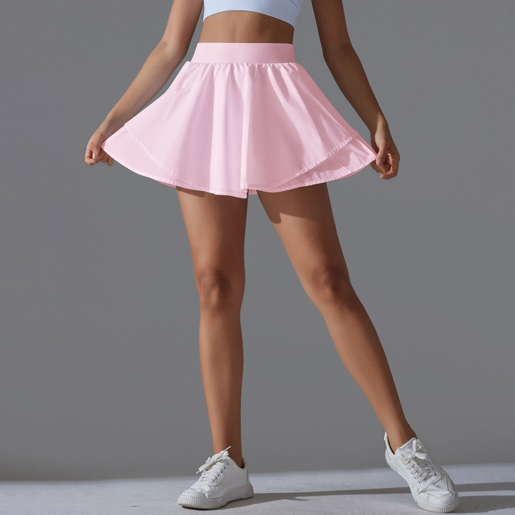 Womens Casual Tennis 93%Nylon 7%Spandex Skirts Y-7034 print logo 59