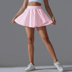 Womens Casual Tennis 93%Nylon 7%Spandex Skirts Y-7034 print logo 59