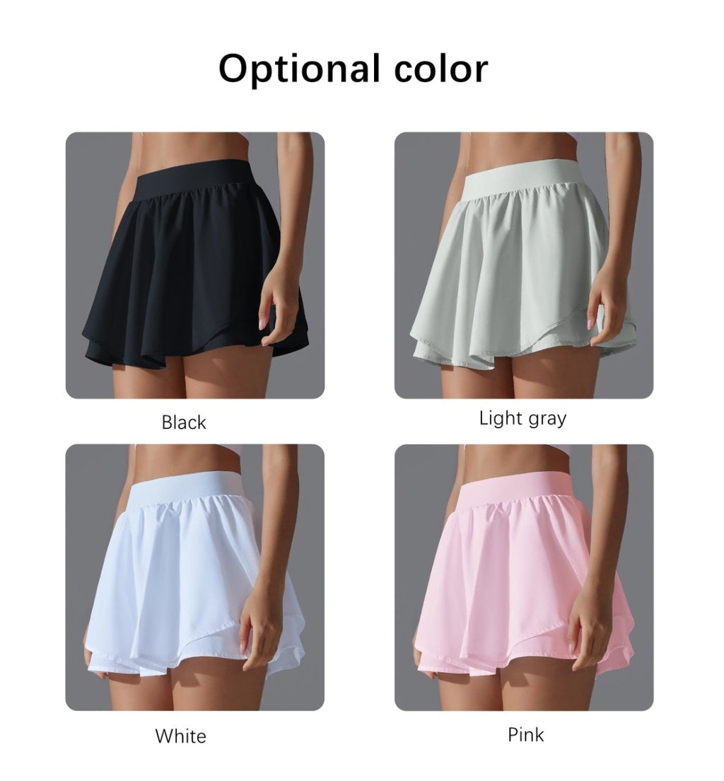 Womens Casual Tennis 93%Nylon 7%Spandex Skirts Y-7034 print logo 19