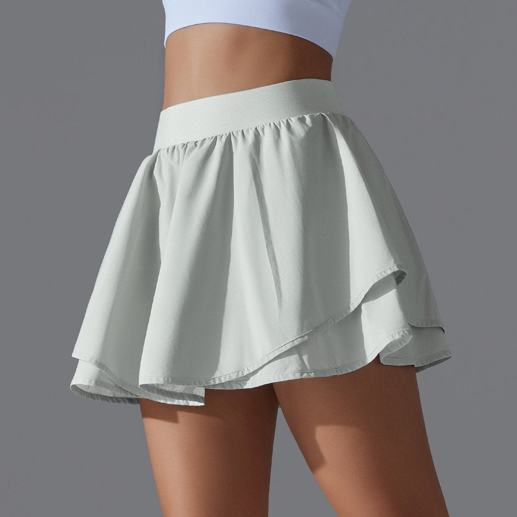 Womens Casual Tennis 93%Nylon 7%Spandex Skirts Y-7034 print logo 75