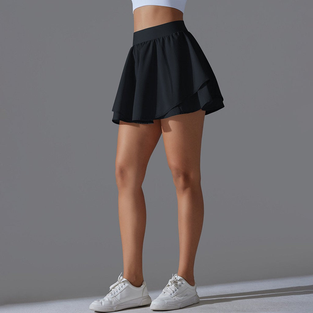 Womens Casual Tennis 93%Nylon 7%Spandex Skirts Y-7034 print logo 36