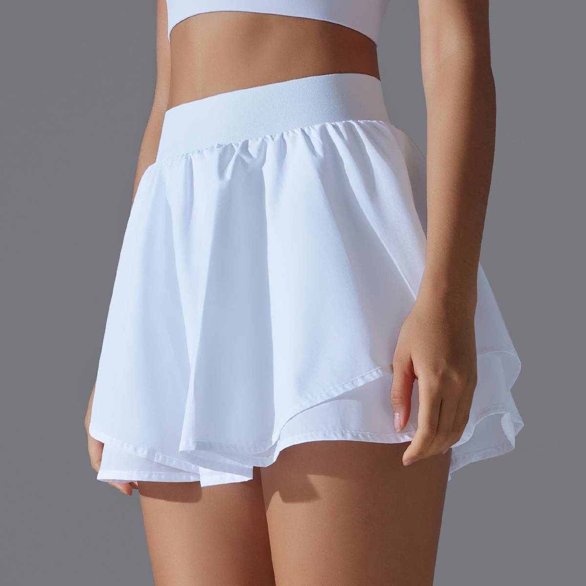 Womens Casual Tennis 93%Nylon 7%Spandex Skirts Y-7034 print logo 20
