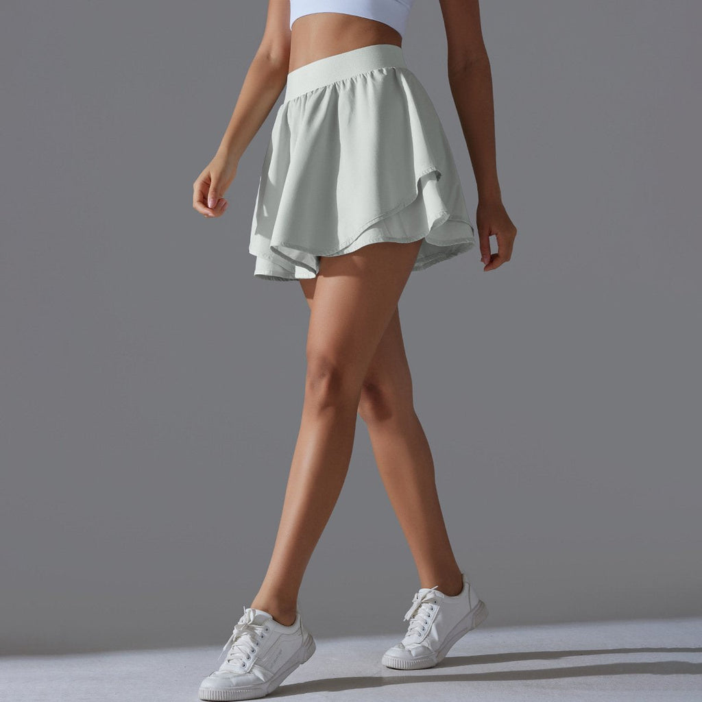 Womens Casual Tennis 93%Nylon 7%Spandex Skirts Y-7034 print logo 64