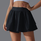 Womens Casual Tennis 93%Nylon 7%Spandex Skirts Y-7034 print logo 44