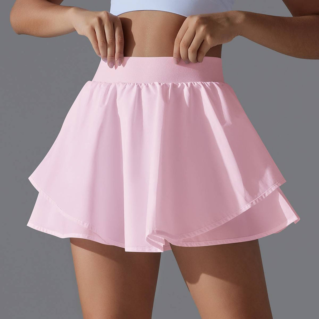 Womens Casual Tennis 93%Nylon 7%Spandex Skirts Y-7034 print logo 52