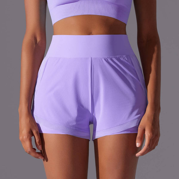 Womens Casual Sports  93%Nylon 7%acrylic Shorts Y-7037 print logo 1