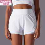 Womens Casual Sports  93%Nylon 7%acrylic Shorts Y-7037 print logo 17