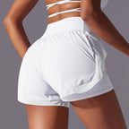 Womens Casual Sports  93%Nylon 7%acrylic Shorts Y-7037 print logo 30