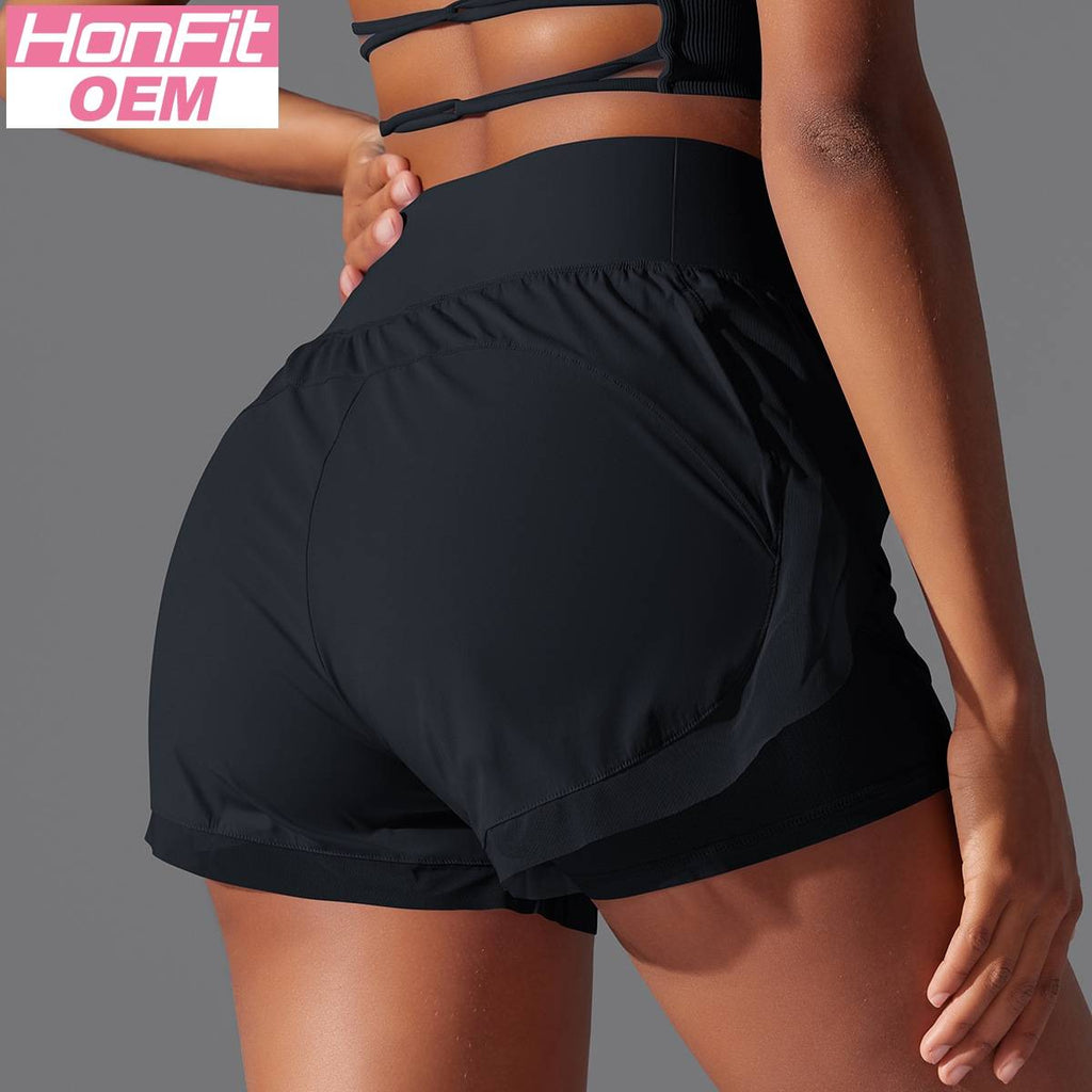 Womens Casual Sports  93%Nylon 7%acrylic Shorts Y-7037 print logo 18
