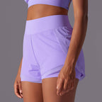 Womens Casual Sports  93%Nylon 7%acrylic Shorts Y-7037 print logo 62