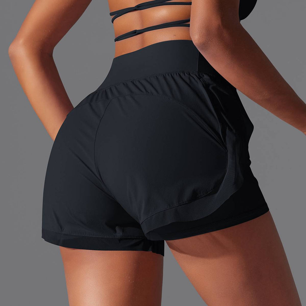 Womens Casual Sports  93%Nylon 7%acrylic Shorts Y-7037 print logo 42