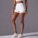 Womens Casual Sports  93%Nylon 7%acrylic Shorts Y-7037 print logo 23
