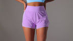 Womens Casual Sports  93%Nylon 7%acrylic Shorts Y-7037 print logo 7