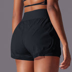 Womens Casual Sports  93%Nylon 7%acrylic Shorts Y-7037 print logo 40