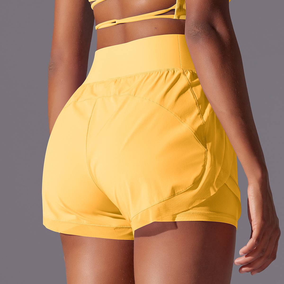 Womens Casual Sports  93%Nylon 7%acrylic Shorts Y-7037 print logo 52