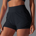Womens Casual Sports  93%Nylon 7%acrylic Shorts Y-7037 print logo 4