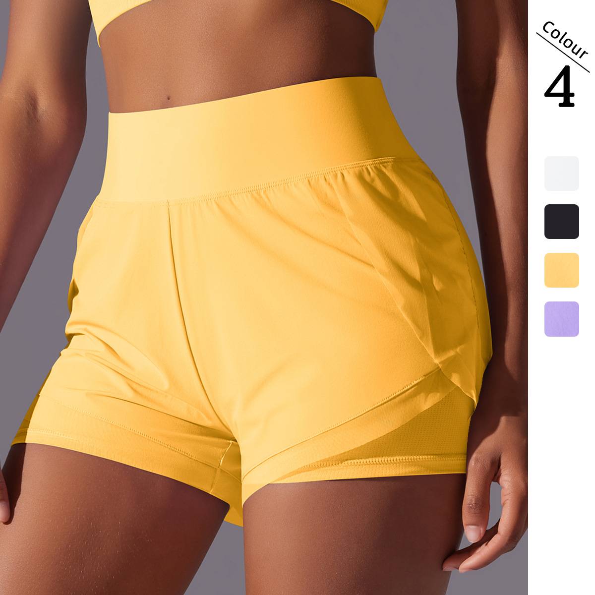 Womens Casual Sports  93%Nylon 7%acrylic Shorts Y-7037 print logo 8