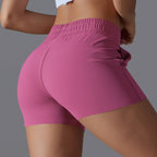 Womens Sports Workout 75%Nylon 25%Spandex Shorts Y-7045 print logo 25
